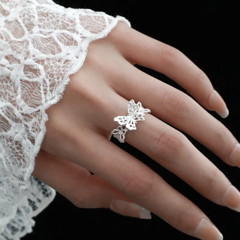 Lang Wind S925 Silver Rings Women's-5