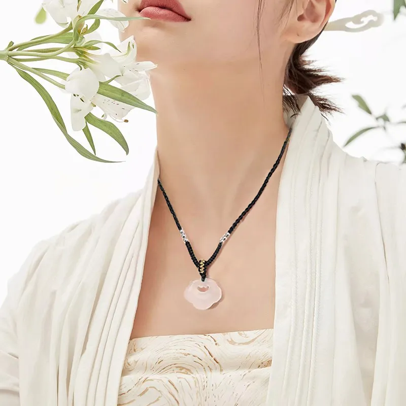 Lang Wind Chalcedony Necklaces Women's-5