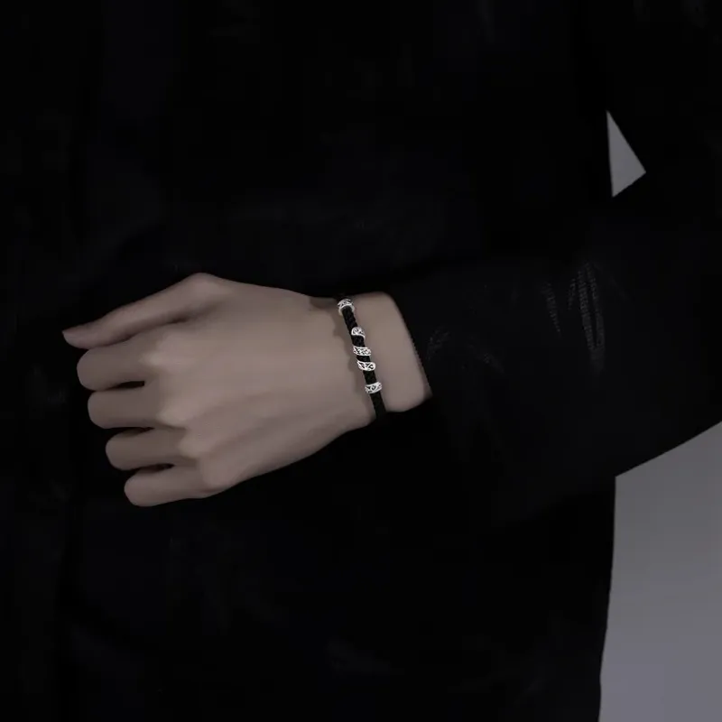 Lang Wind S925 Silver Bracelets Unisex-4