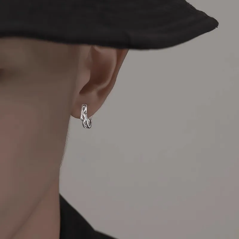 Lang Wind S925 Silver Earrings Unisex-10