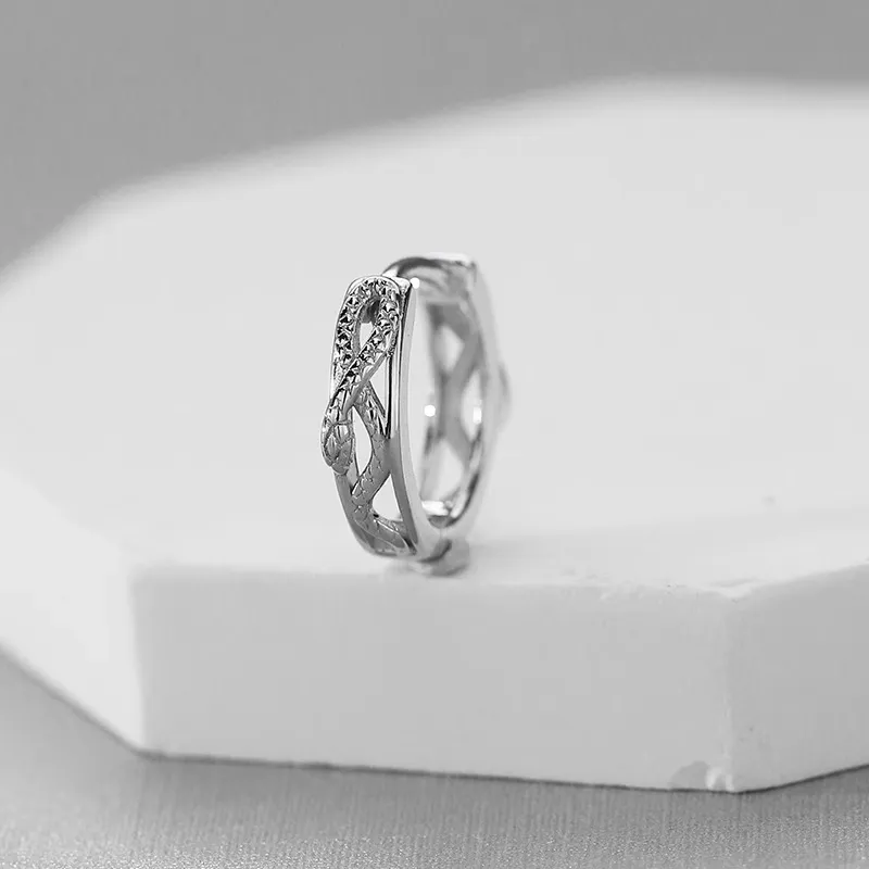 Lang Wind S925 Silver Earrings Unisex-9