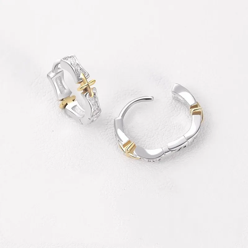Lang Wind S925 Silver Ear Cuff Men's-4
