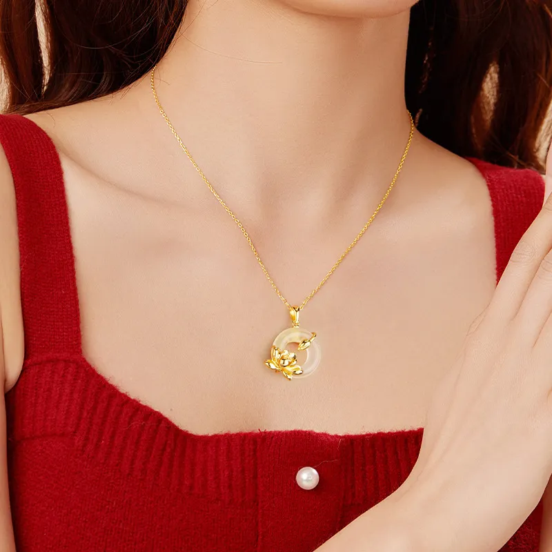 Lang Wind S925 Silver Necklaces Women's-2