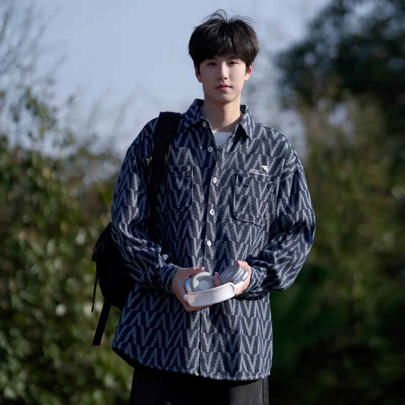 FAIRWHALE Shirts Unisex Blue-4