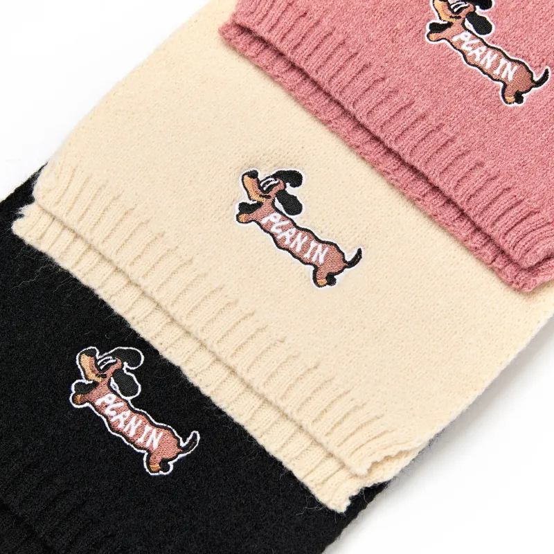 PLAN IN Knit Scarves Unisex-4