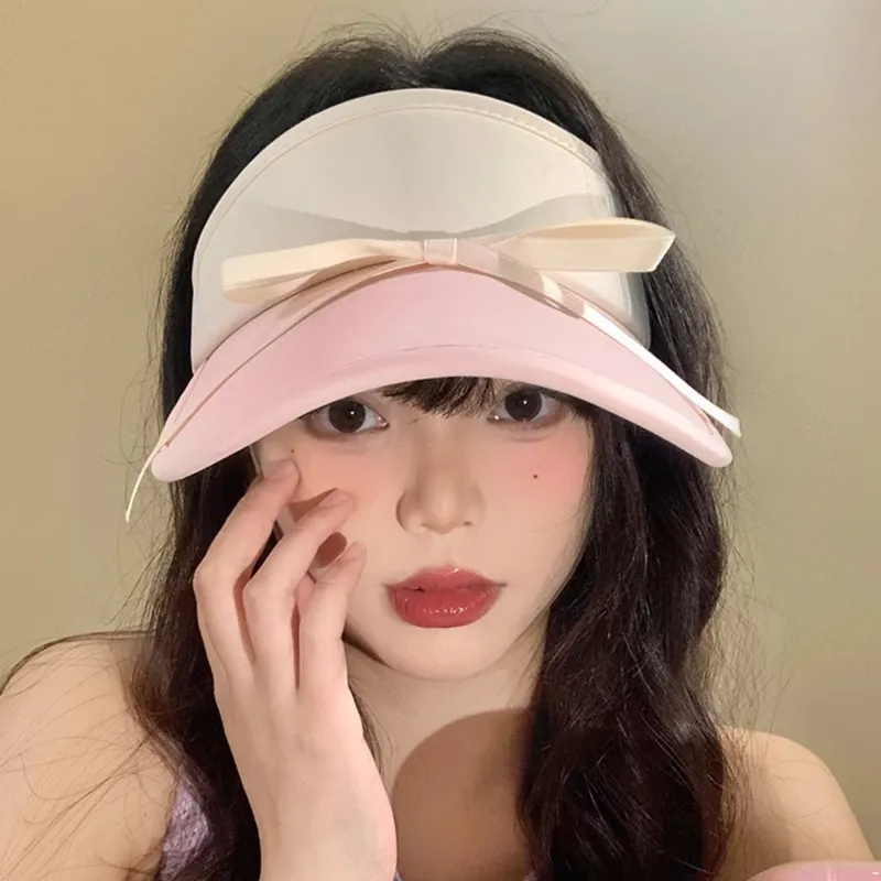 PLAN IN Polyester Sun Protection Hats Women's-11