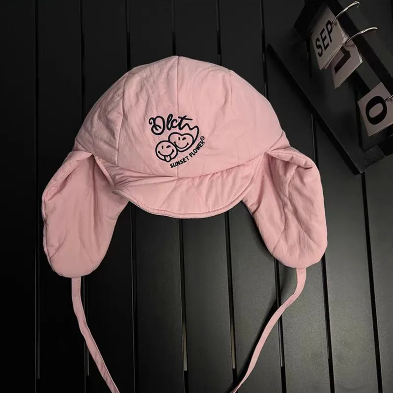 PLAN IN Polyester Trapper Hats Unisex-3