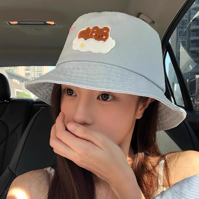 PLAN IN Cotton Bucket Hats Unisex-3
