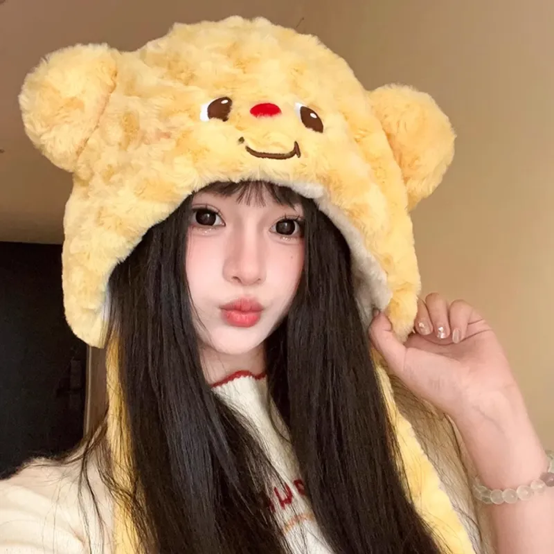 PLAN IN Plush Hoods & Plush Hats Unisex-5