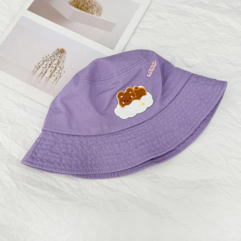 PLAN IN Cotton Bucket Hats Unisex-13
