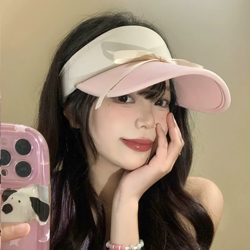 PLAN IN Polyester Sun Protection Hats Women's-10