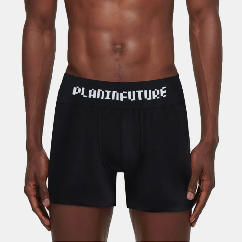 PLAN IN Underpants Men's Combo Set Black White Gray-12