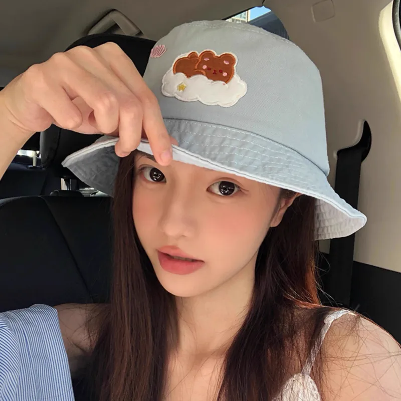 PLAN IN Cotton Bucket Hats Unisex-4
