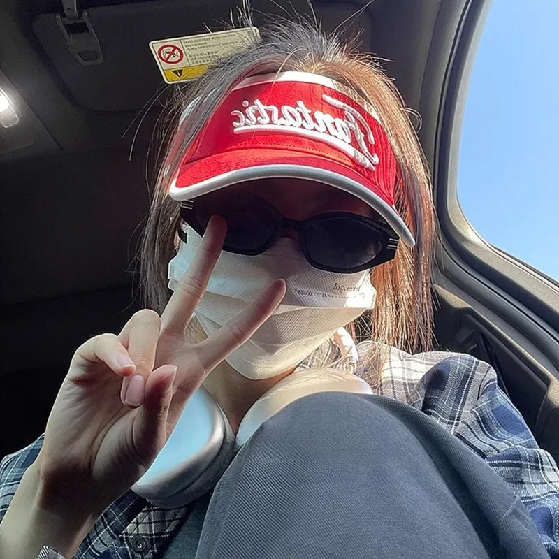 PLAN IN Cotton Sun Protection Hats Unisex-2