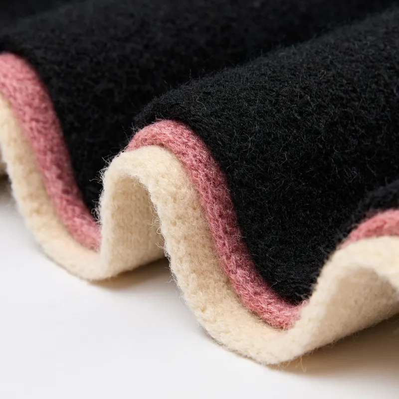 PLAN IN Knit Scarves Unisex-5