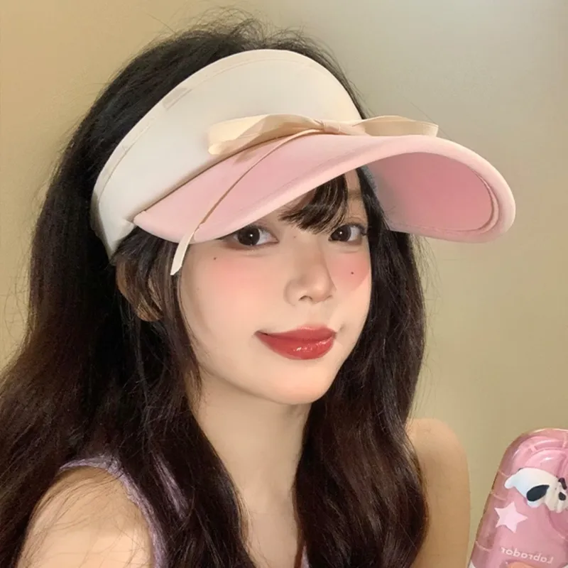 PLAN IN Polyester Sun Protection Hats Women's-7