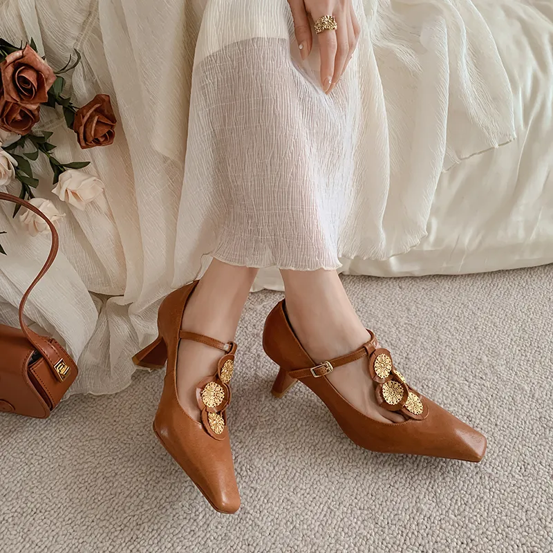 Naiyee Slim Heel High Heels 6cm Women's-18
