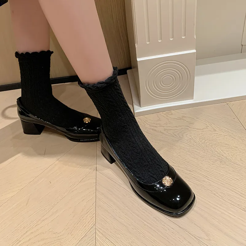 Naiyee Chunky Heel High Heels 4.5cm Women's-13