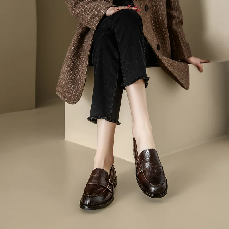 Naiyee Loafers Women's Black/Brown-10