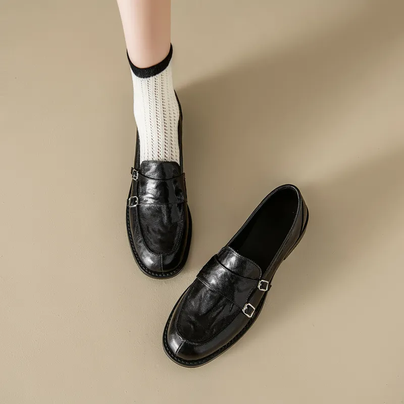 Naiyee Loafers Women's Black/Brown-1