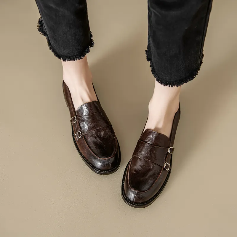 Naiyee Loafers Women's Black/Brown-8