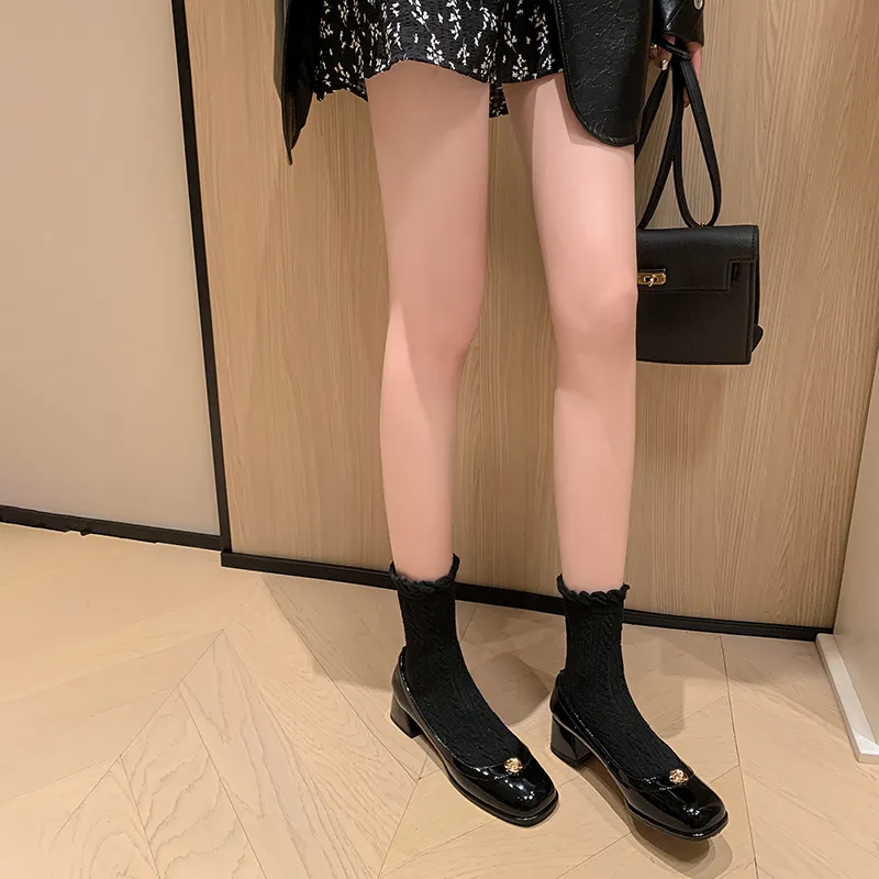 Naiyee Chunky Heel High Heels 4.5cm Women's-12