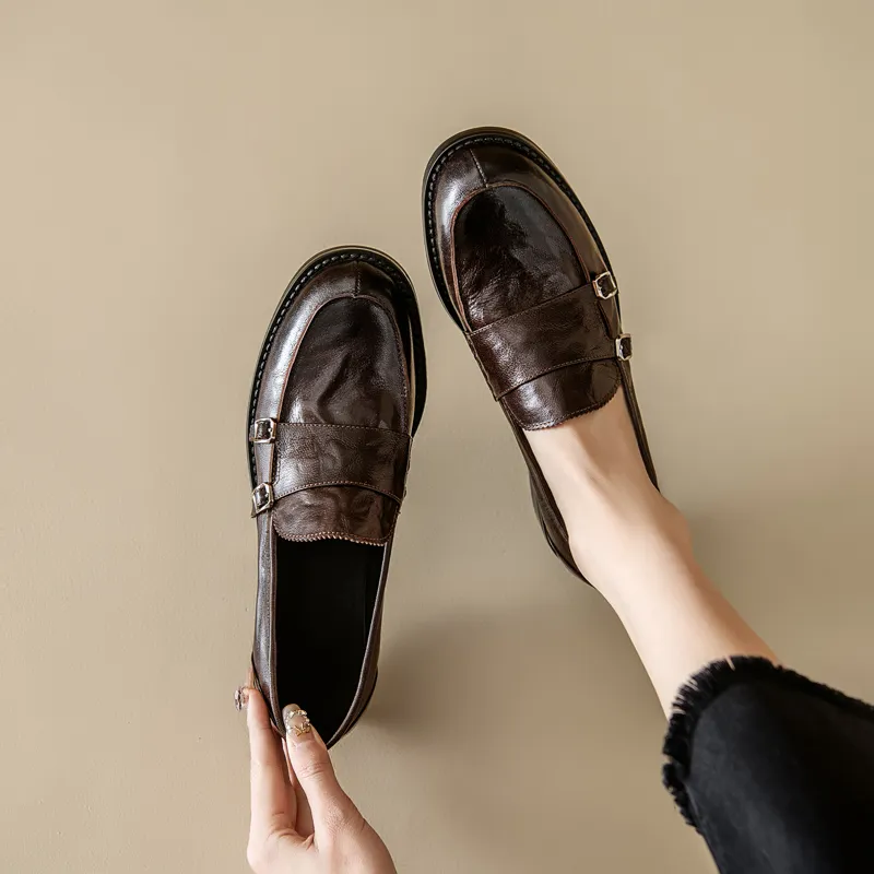 Naiyee Loafers Women's Black/Brown-11
