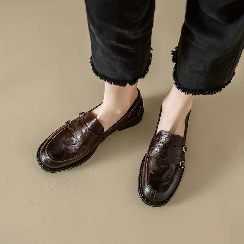 Naiyee Loafers Women's Black/Brown-9
