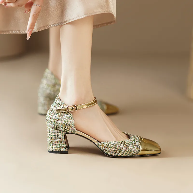 Naiyee Block Heel High Heels 5.5cm Women's-10
