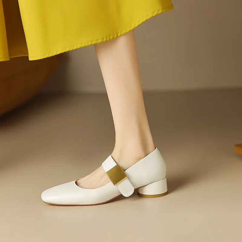 Naiyee Block Heel High Heels 3.5cm Women's-11