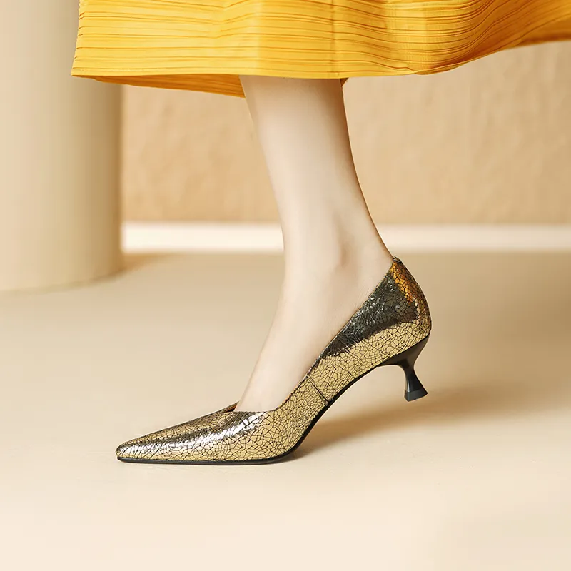 Naiyee Slim Heel High Heels 4.5cm Women's-6