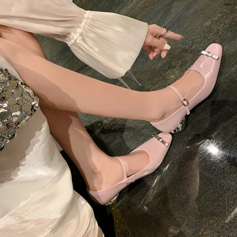 Naiyee Chunky Heel High Heels 4cm Women's-6
