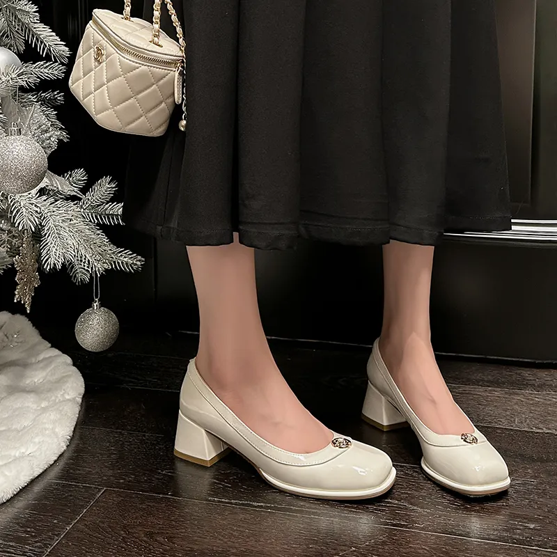 Naiyee Chunky Heel High Heels 4.5cm Women's-3