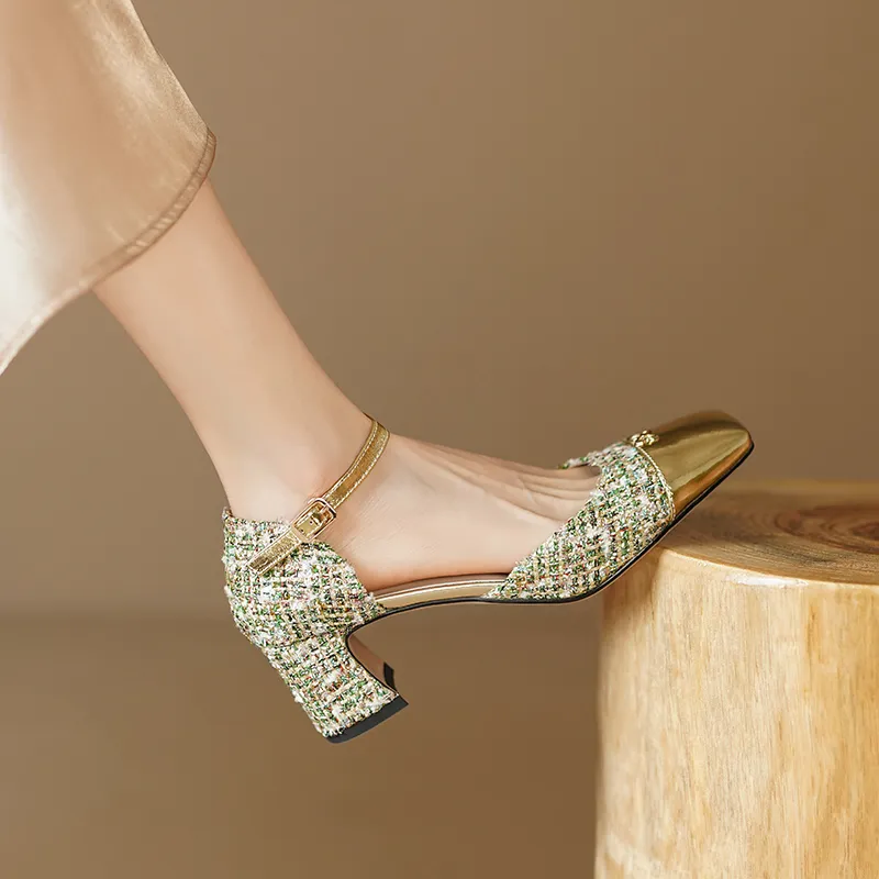 Naiyee Block Heel High Heels 5.5cm Women's-12