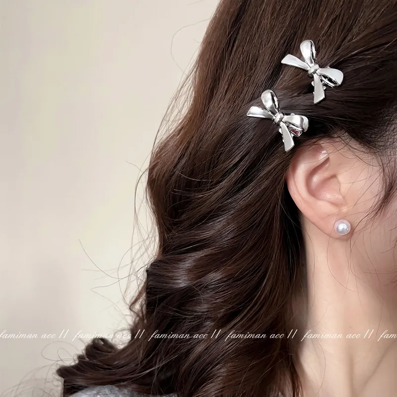 Black Tones Alloy Hair Clips Women's-2