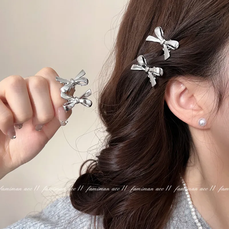 Black Tones Alloy Hair Clips Women's-4