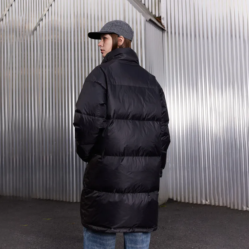 Suamoment White Duck Down Versatile Winter Coat Unisex-3