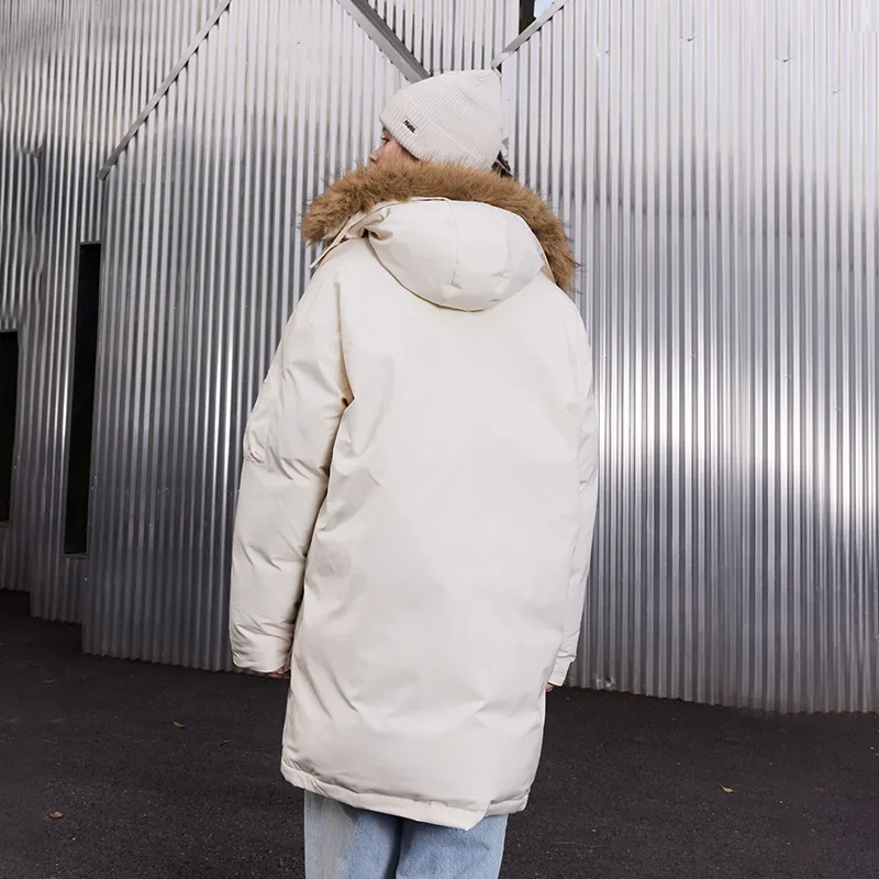 Suamoment Winter American Vintage Casual Coat Top Unisex-3