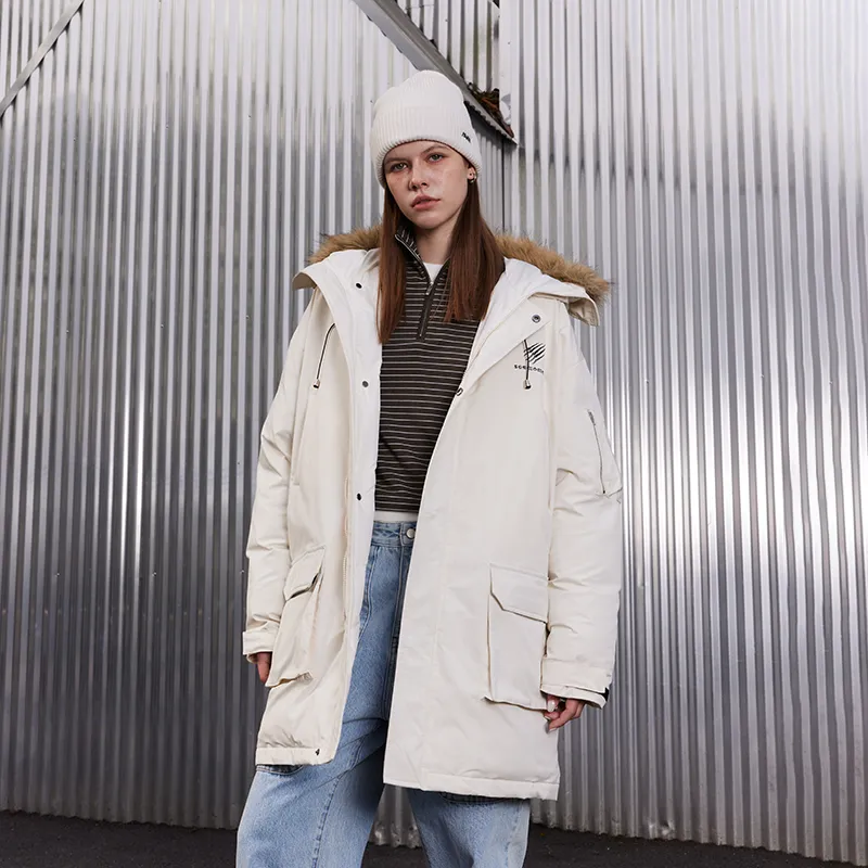 Suamoment Winter American Vintage Casual Coat Top Unisex-2