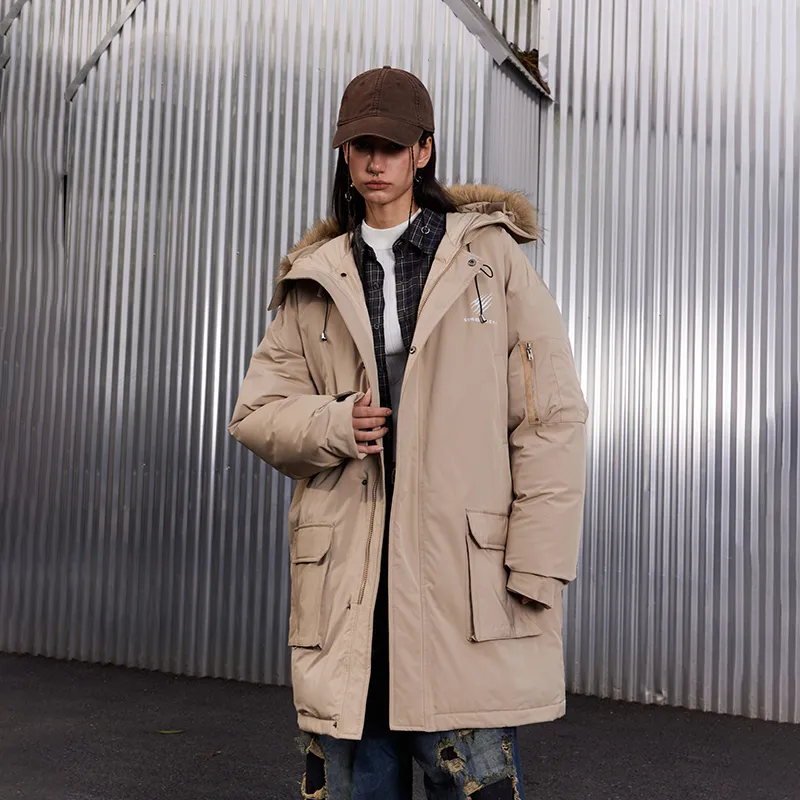 Suamoment Winter American Vintage Casual Coat Top Unisex-6