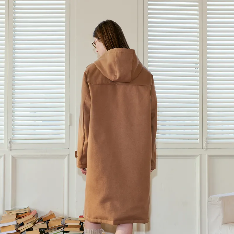 Suamoment Fall And Winter Vintage Casual Loose Fit Couple Coat Unisex-3