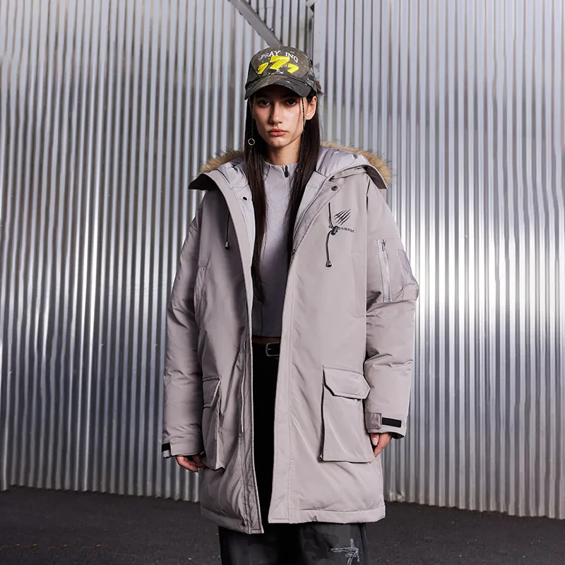 Suamoment Winter American Vintage Casual Coat Top Unisex-10