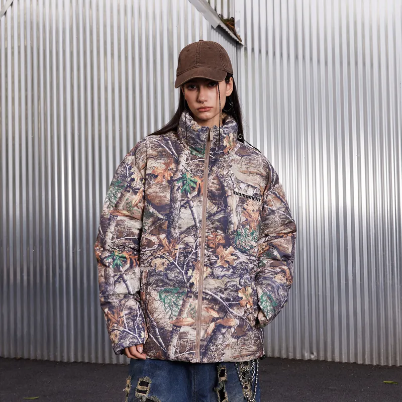 Suamoment Down Jacket Unisex Leaf Color-2