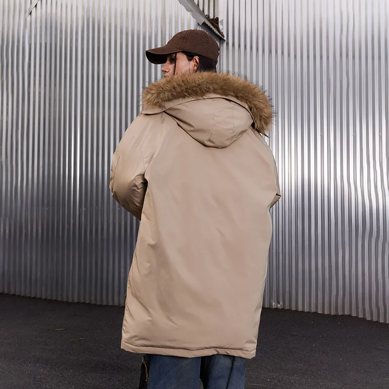 Suamoment Winter American Vintage Casual Coat Top Unisex-7