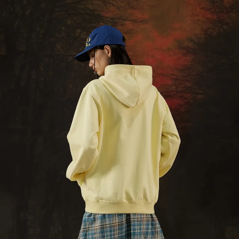 Suamoment Sweatshirt Spring Fall American Casual Loose Fit Hoodie Unisex-15