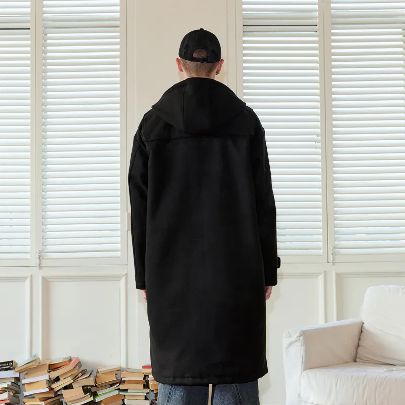 Suamoment Fall And Winter Vintage Casual Loose Fit Couple Coat Unisex-7