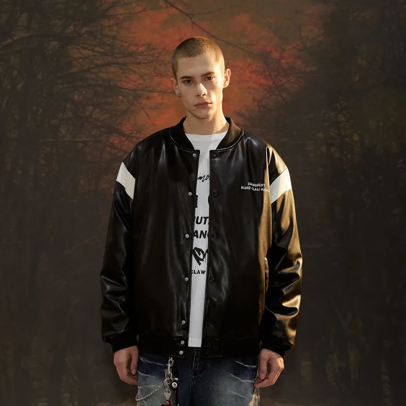 Suamoment Fall And Winter American Trendy Couple Baseball Jacket Casual Puffer Jacket Unisex-6