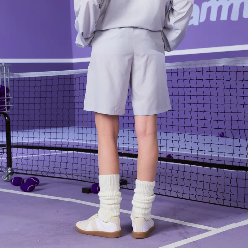 Suamoment Casual Shorts Knee Length Pants Unisex-7