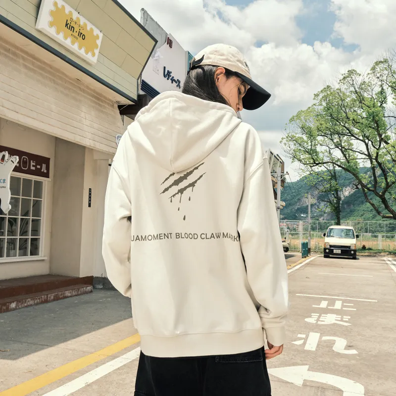Suamoment Sweatshirt American Casual Loose Fit Hoodie Unisex-6