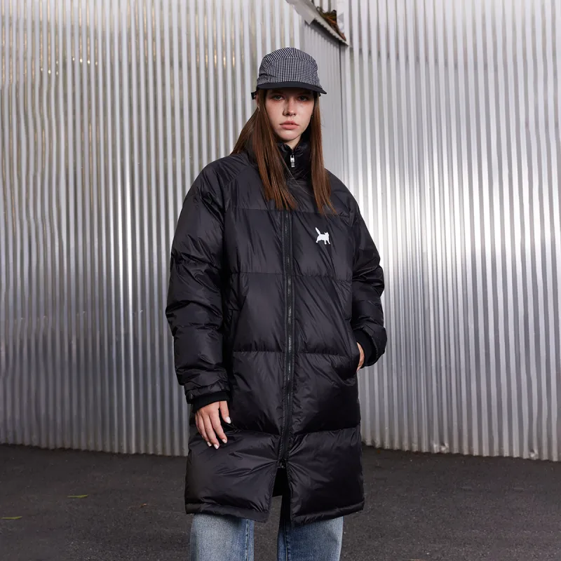 Suamoment White Duck Down Versatile Winter Coat Unisex-2